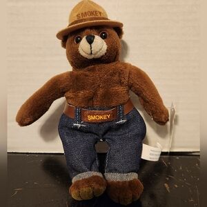 Vintage 1998 Smokey Bear Stuffed Teddy Plush 7' By Kids Preferred
